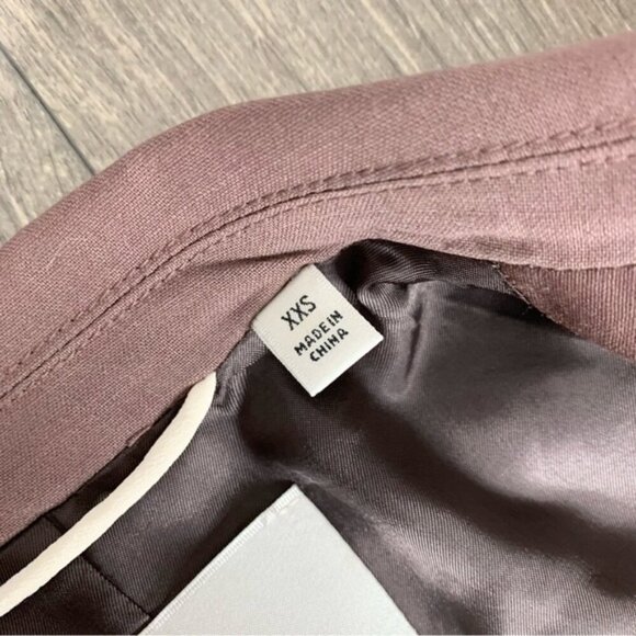 Aritzia Wilfred Belcastel Blazer Jacket Oversized Shoulder Pads Tailored Brown - Picture 12 of 15